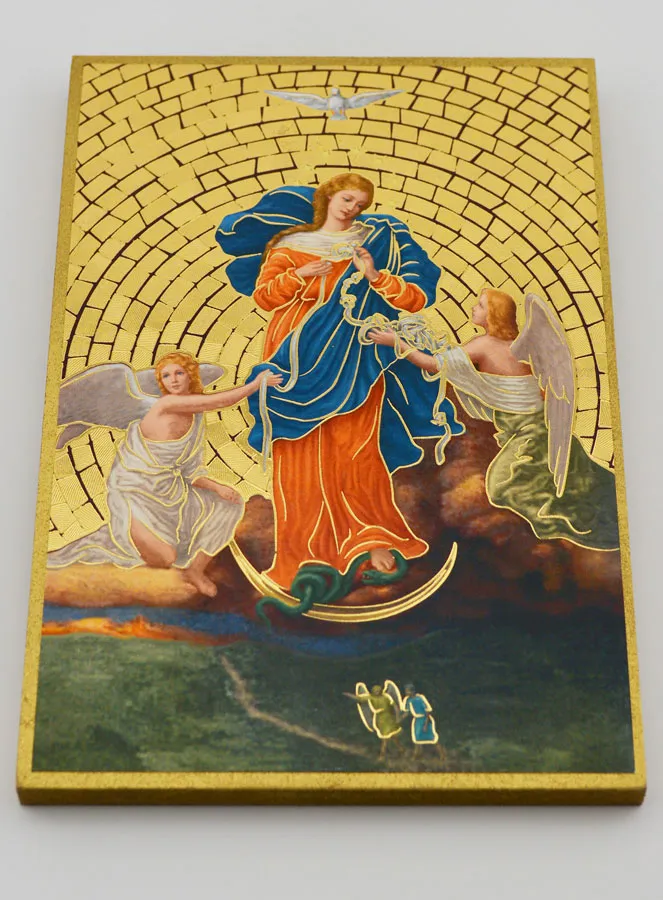 Lijst met Afbeelding van Maria die de Knopen Ontwart - 15 cm (pic 2)