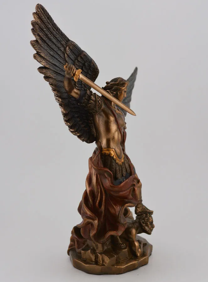 Religieus Beeld van de Aartsengel Michaël van Brons - 20cm (pic 3)