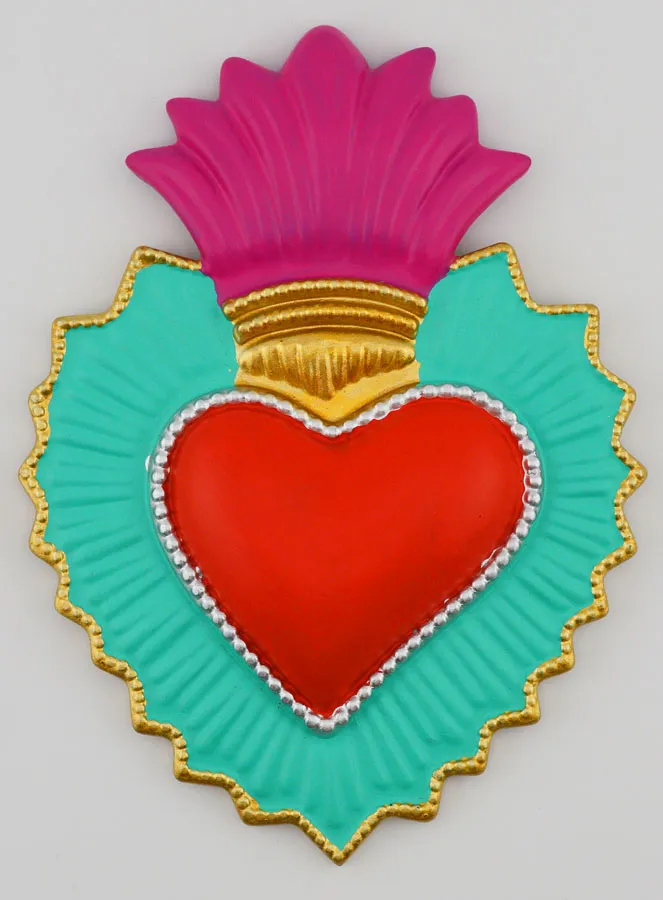 Kleurrijke Ex-Voto Wanddecoratie - 13cm (pic 1)