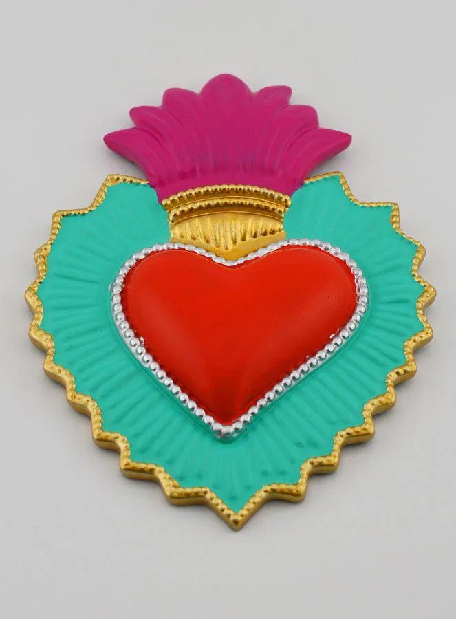 Kleurrijke Ex-Voto Wanddecoratie - 13cm (pic 2)