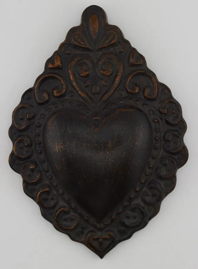 Ex Voto Wanddecoratie Zwart en Brons - 15cm (pic 1)