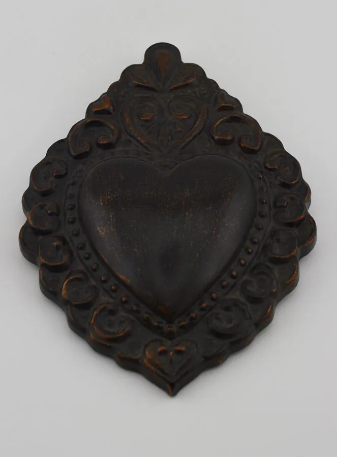 Ex Voto Wanddecoratie Zwart en Brons - 15cm (pic 2)