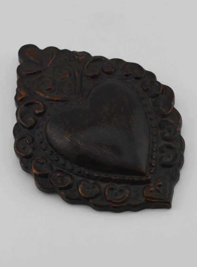 Ex Voto Wanddecoratie Zwart en Brons - 15cm (pic 3)
