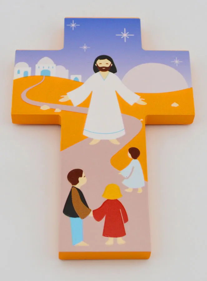 Houten Kinderkruis - Jezus en Kinderen (pic 2)