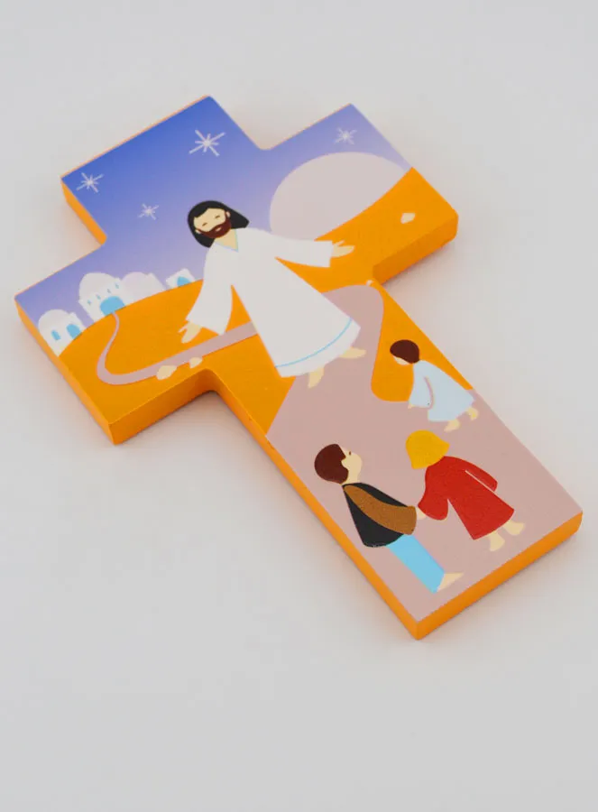 Houten Kinderkruis - Jezus en Kinderen (pic 3)