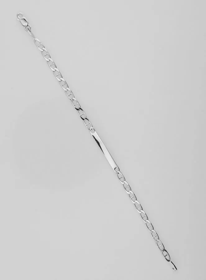 Dooparmband van Gerhodineerd Zilver - 18cm (pic 1)