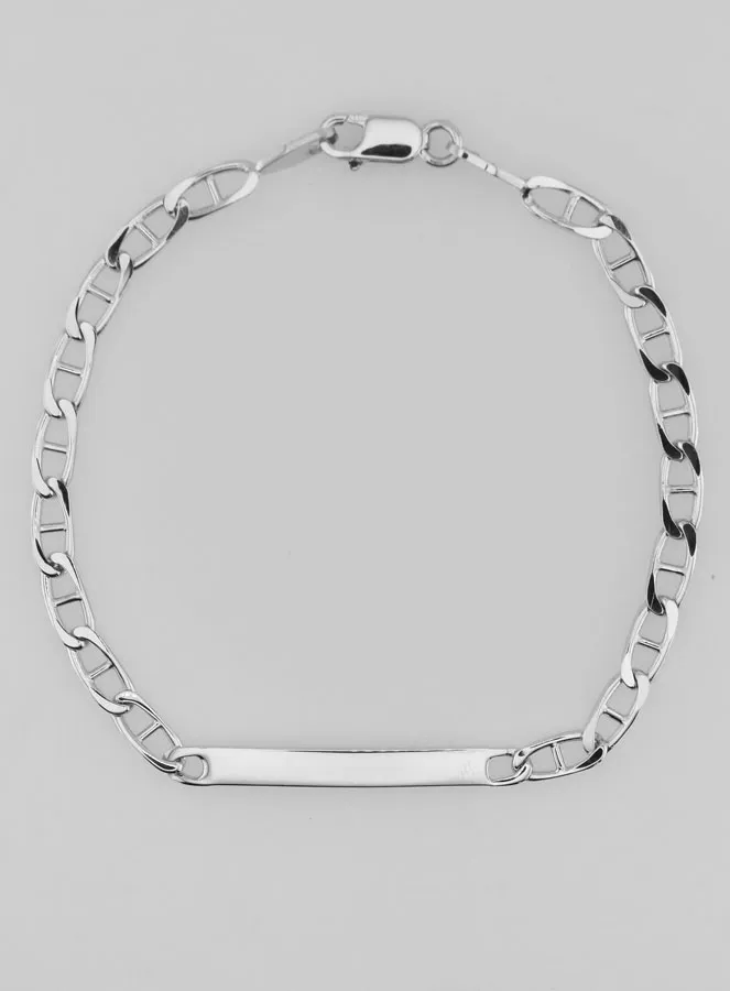 Dooparmband van Gerhodineerd Zilver - 18cm (pic 3)