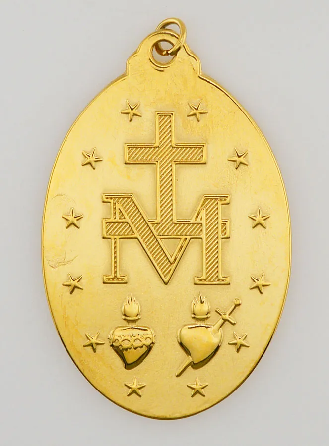 Wonderdadige Medaille van Goudkleurig Roestvrij Staal - 40 mm (pic 3)