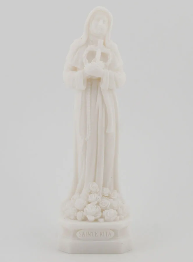 Beeldje van de Heilige Rita van Alabast - 12 cm (pic 1)
