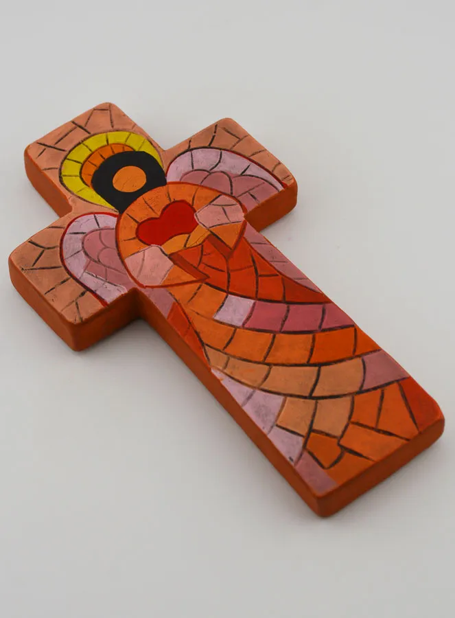 Keramisch Kruis Engel van de Liefde - 15 cm (pic 3)