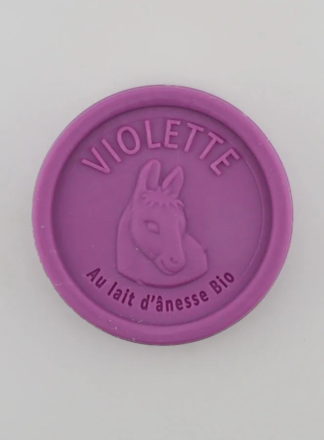 Zeep met Biologische Ezelinnenmelk en Viooltjes - 100g (pic 1)