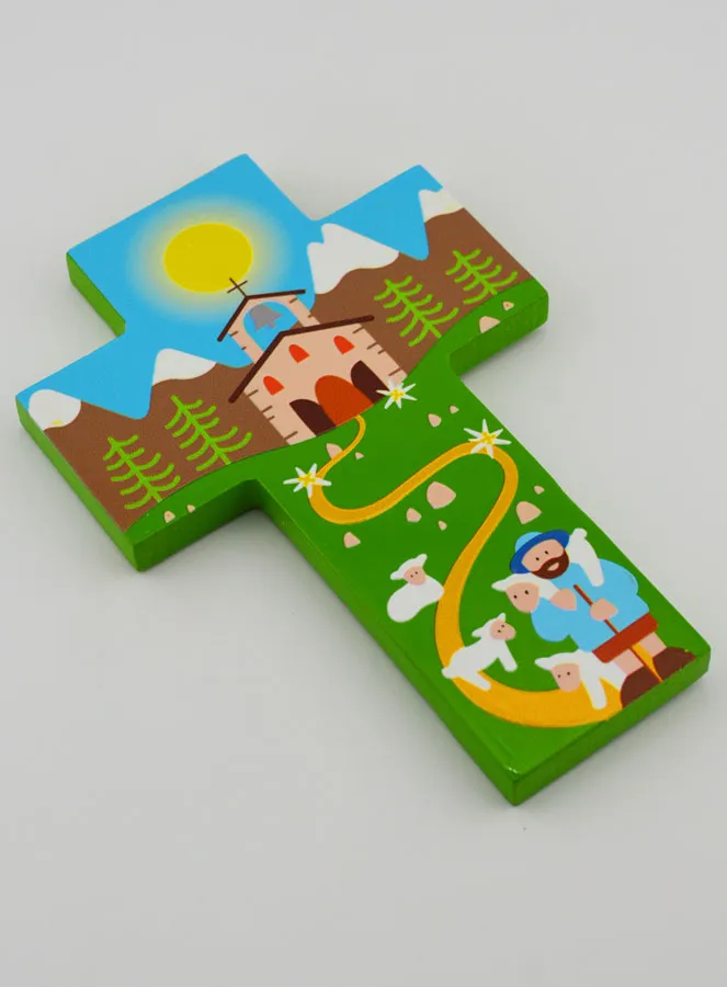 Houten Kinderkruis - De Goede Herder (pic 3)