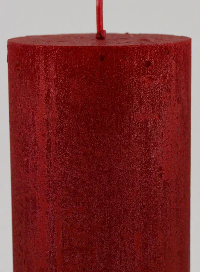 Moderne Decoratieve Kaars - Karmijn Rood (pic 3)