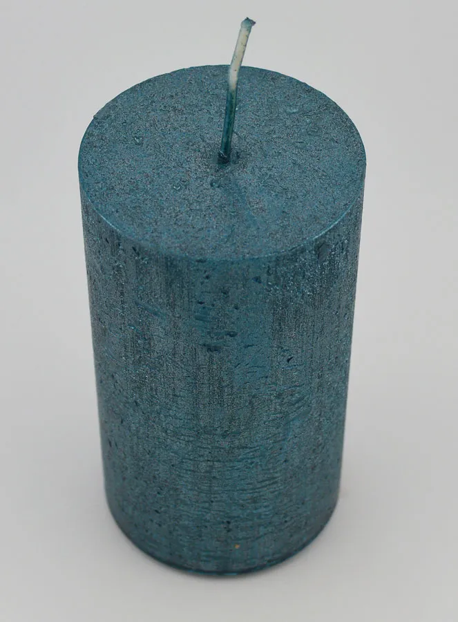 Moderne Decoratieve Kaars - Blauwgroen (pic 2)