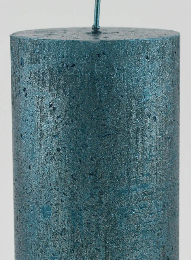 Moderne Kerstkaars - Blauwgroen (pic 3)