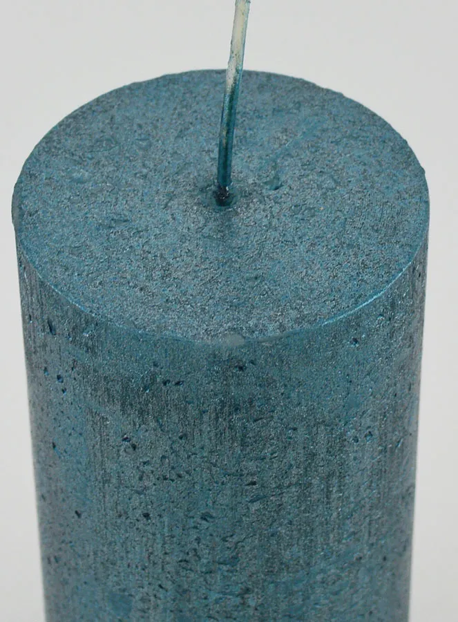 Moderne Kerstkaars - Blauwgroen (pic 4)