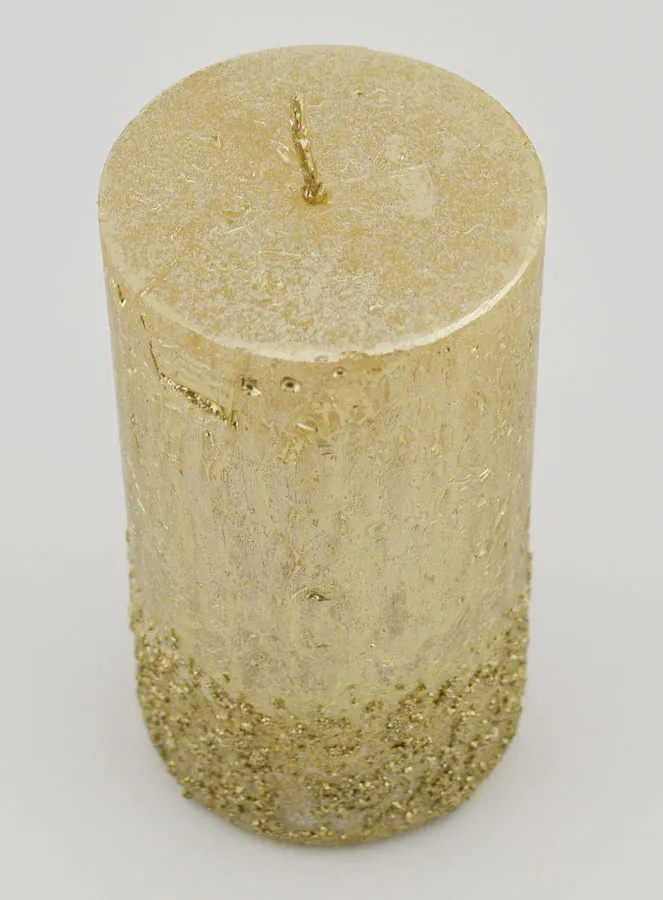 Kerstkaars met Reliëf – Champagne (pic 2)