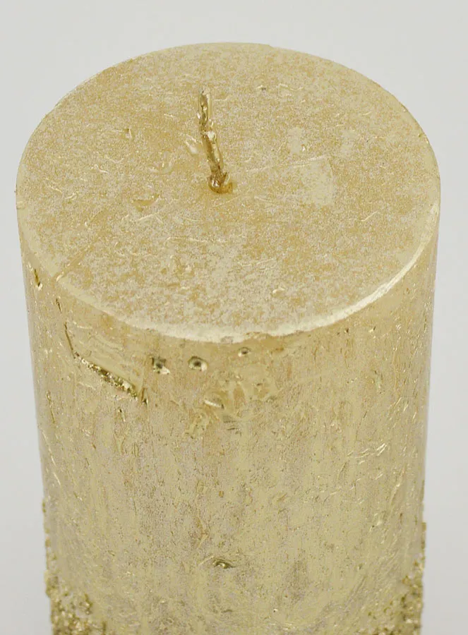 Kerstkaars met Reliëf – Champagne (pic 4)