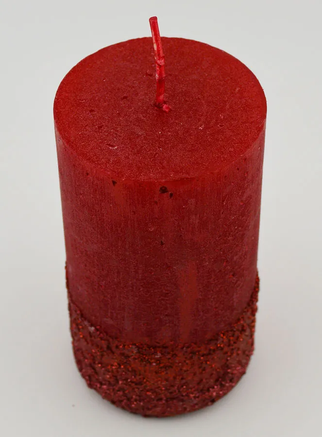 Kerstkaars met Reliëf - Rood (pic 2)