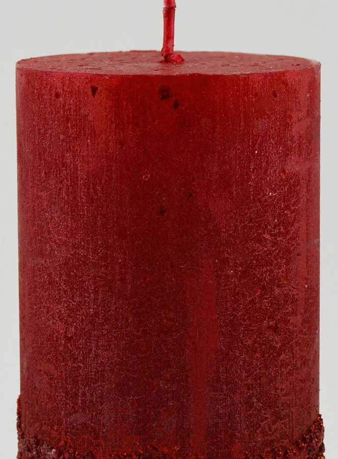 Kerstkaars met Reliëf - Rood (pic 3)