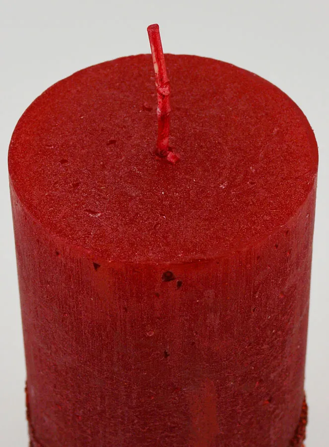 Kerstkaars met Reliëf - Rood (pic 4)