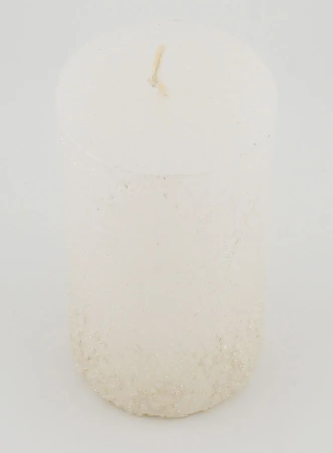 Kerstkaars met Reliëf – Parelwit (pic 2)