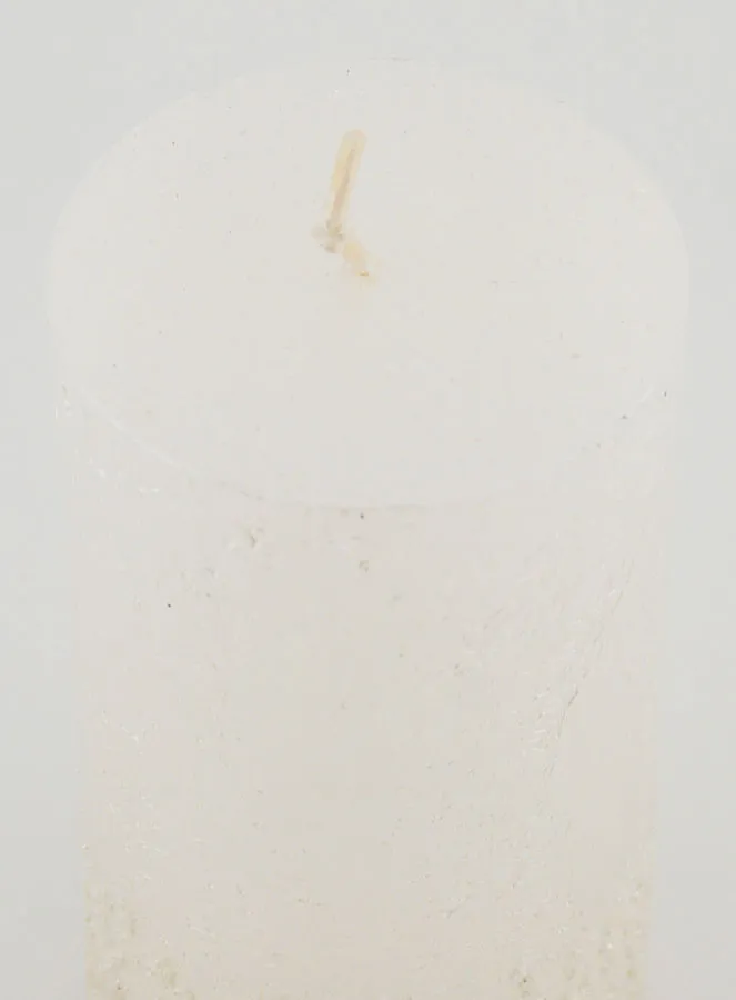 Kerstkaars met Reliëf – Parelwit (pic 4)