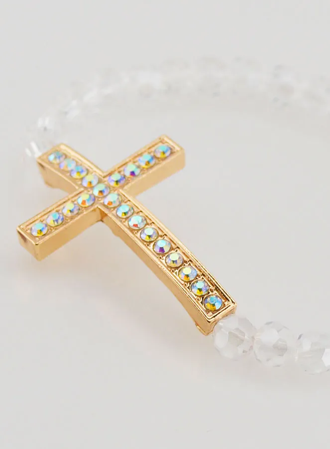 Armband met Kruisje en Strass (pic 3)