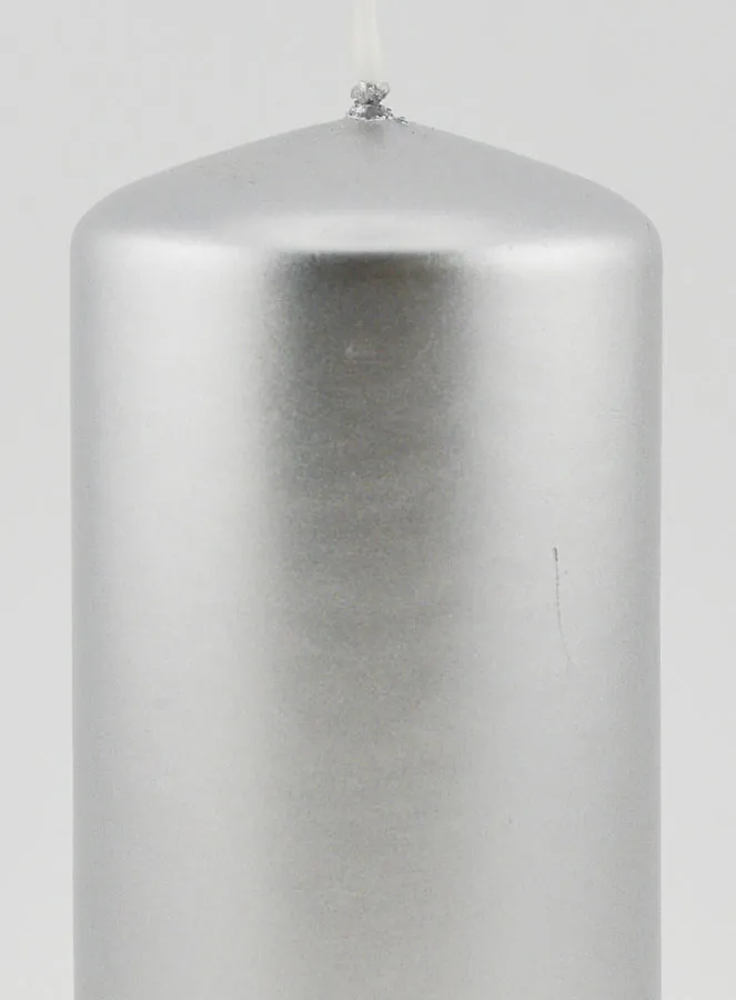 Metallic Kerstkaars - Zilver (pic 3)