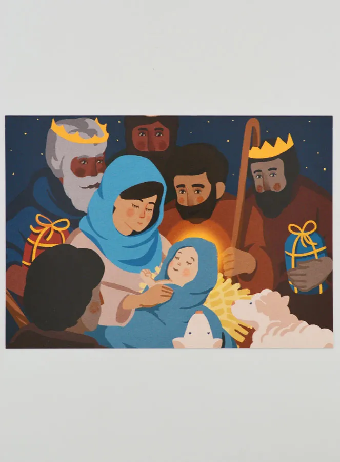 Religieuze Kaart Kerstmis - 10 x 15 cm (pic 1)