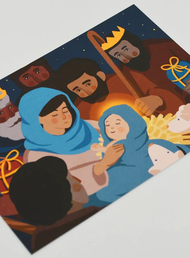Religieuze Kaart Kerstmis - 10 x 15 cm (pic 3)