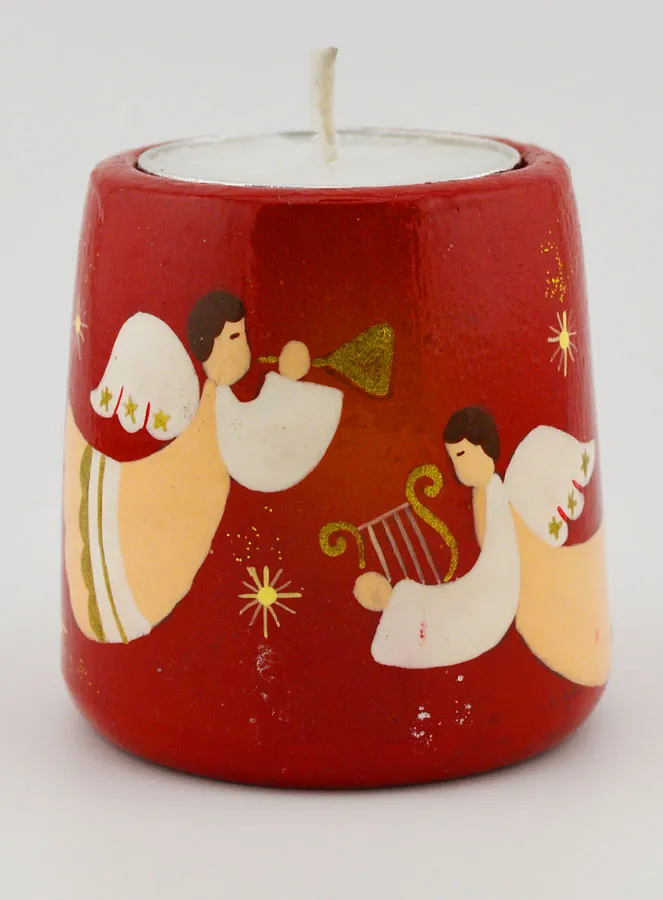 Kerstkaarsen Houder Muzikale Engelen – 5cm (pic 1)