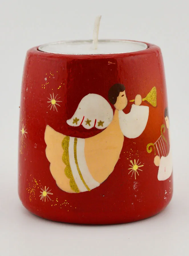 Kerstkaarsen Houder Muzikale Engelen – 5cm (pic 3)
