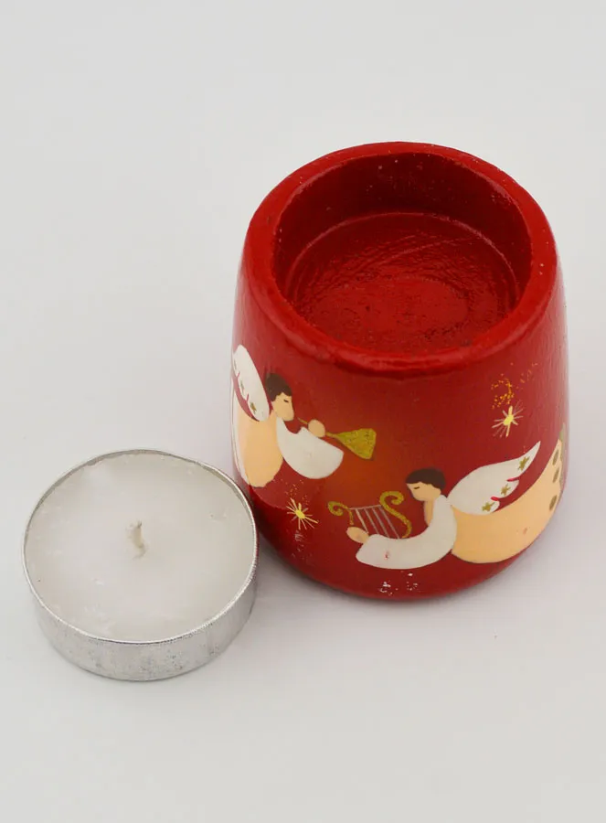 Kerstkaarsen Houder Muzikale Engelen – 5cm (pic 4)