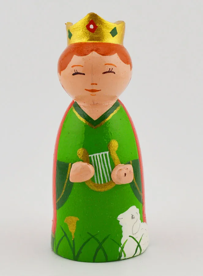 Houten Beeldje - Koning David (pic 1)