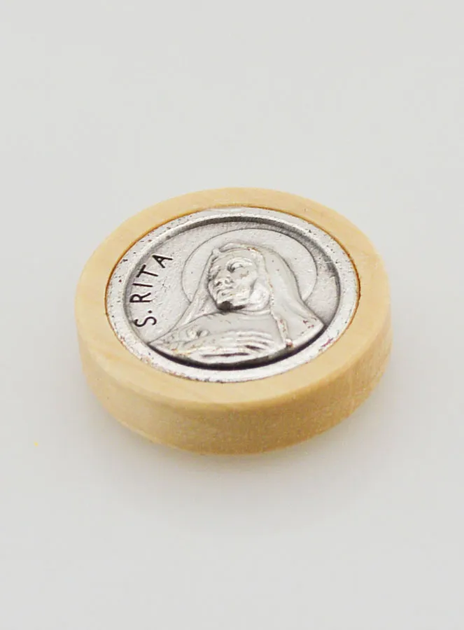 Auto Badge Magneet Heilige Rita - 22mm (pic 2)