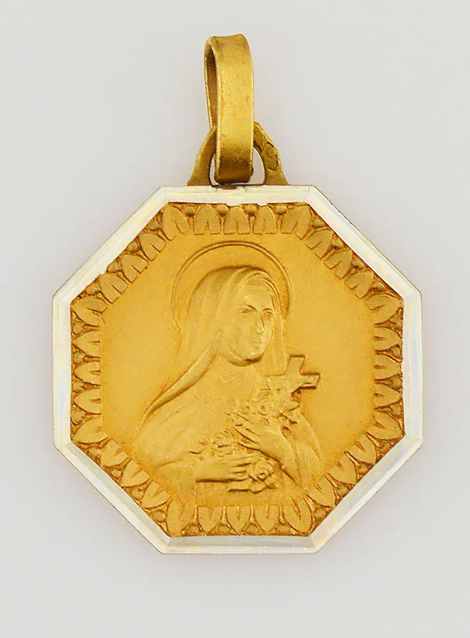 Vergulde Hanger Heilige Thérèse (pic 1)