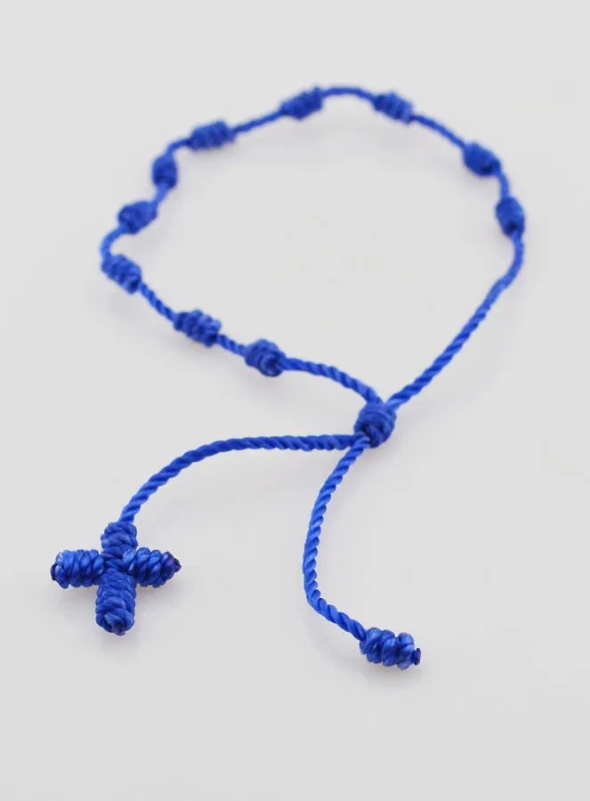 Tientje Armband van Touw - Blauw (pic 2)