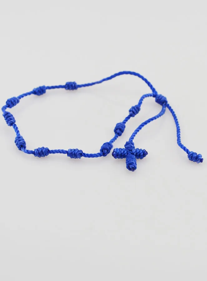 Tientje Armband van Touw - Blauw (pic 3)