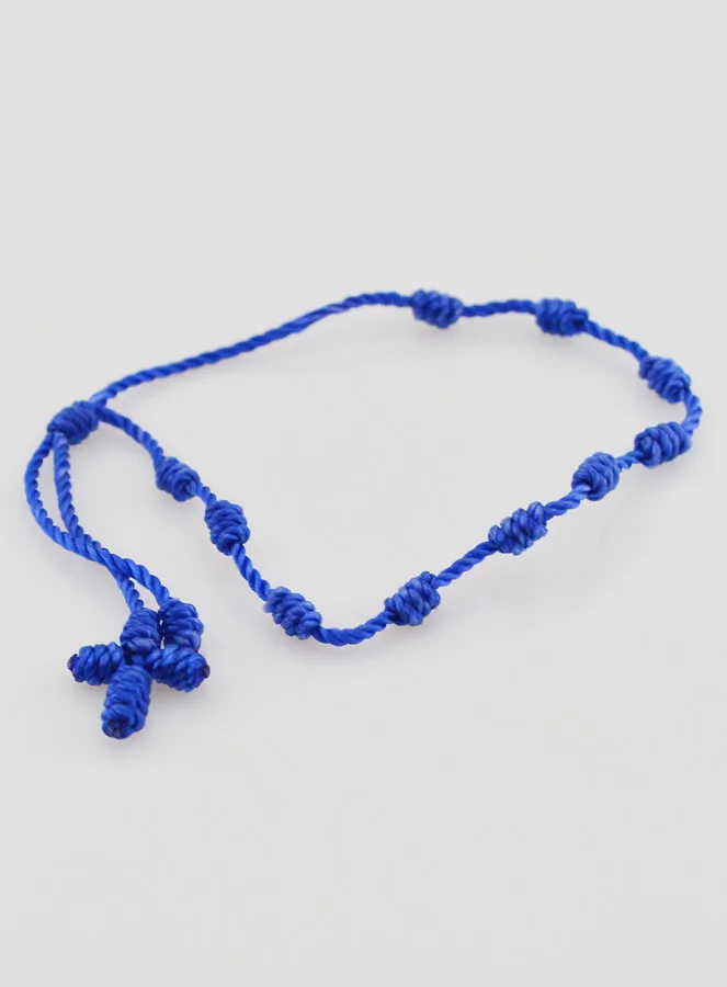 Tientje Armband van Touw - Blauw (pic 4)