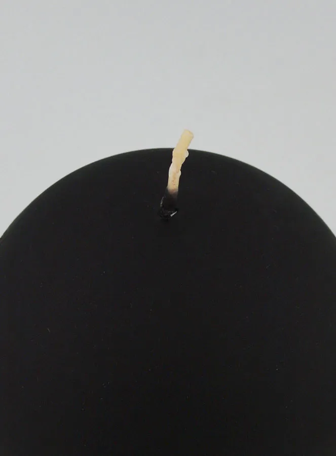 Decoratieve Bolkaars 8cm - Mat Zwart (pic 4)