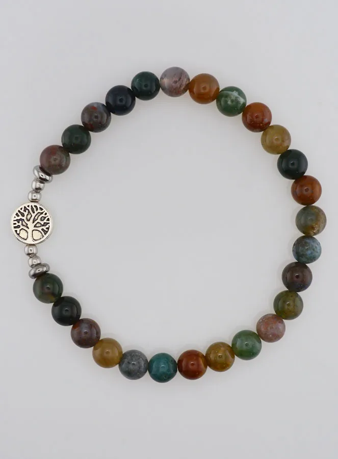 Edelsteen Armband - Indiase Agaat en Levensboom (pic 1)