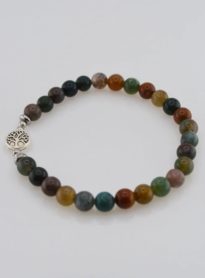 Edelsteen Armband - Indiase Agaat en Levensboom (pic 2)