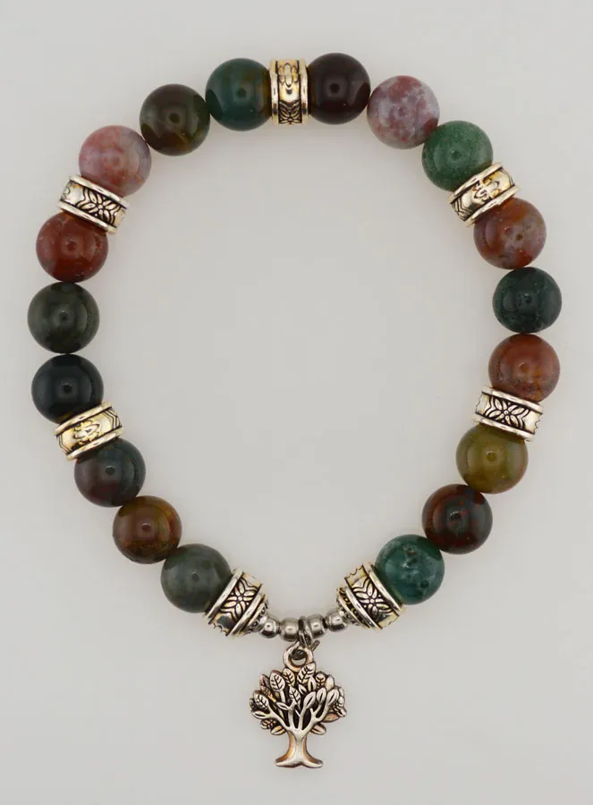 Armband van Indiase Agaat met Levensboom (pic 1)