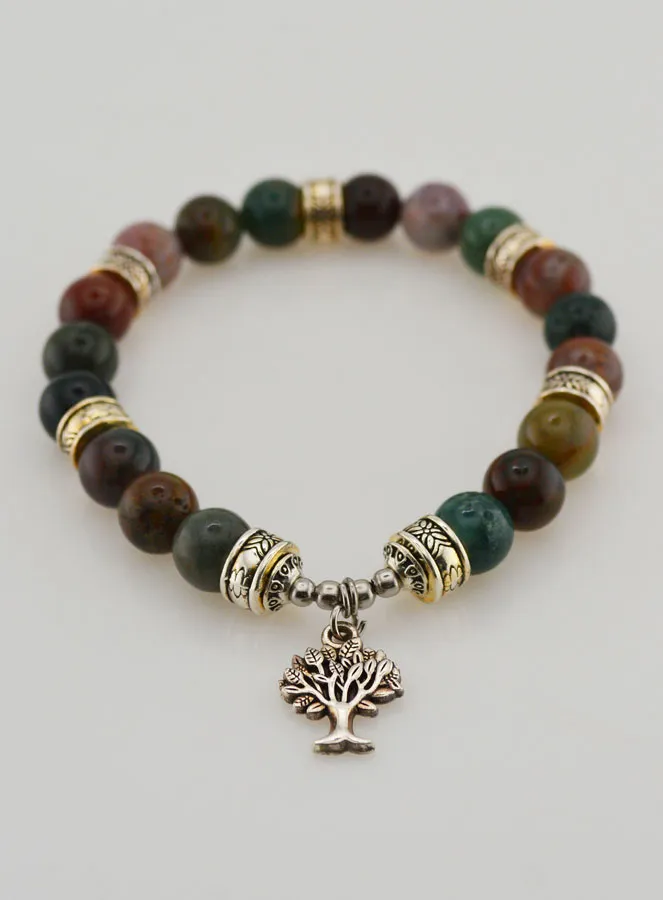 Armband van Indiase Agaat met Levensboom (pic 2)
