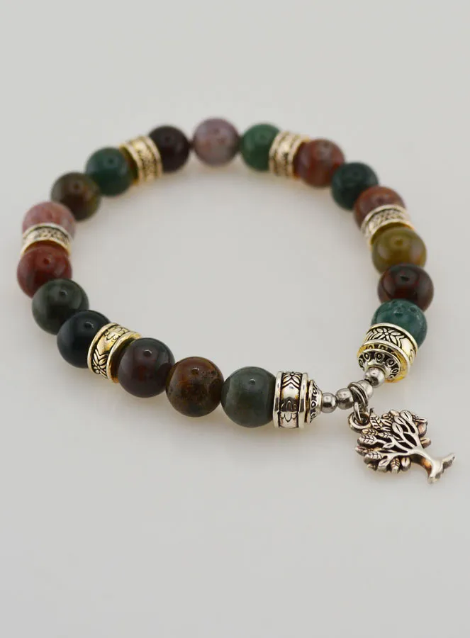 Armband van Indiase Agaat met Levensboom (pic 3)