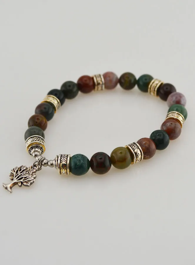Armband van Indiase Agaat met Levensboom (pic 4)