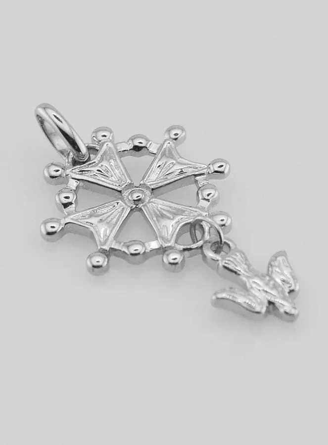 Hanger Hugenotenkruis Heilige Geest - Zilver (pic 3)