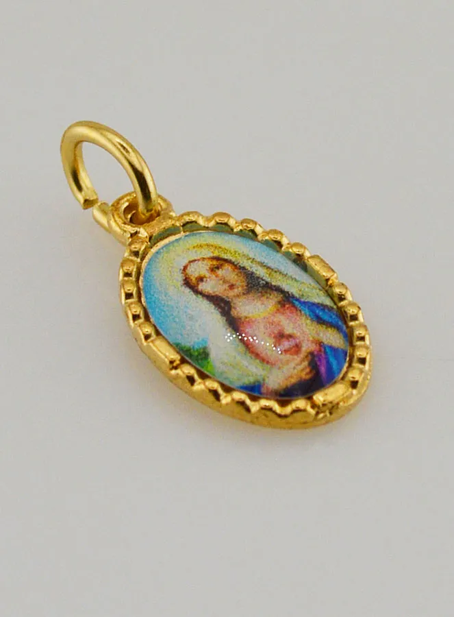 Hanger met Gedraaide Rand 15mm - Heilig Hart van Maria (pic 3)
