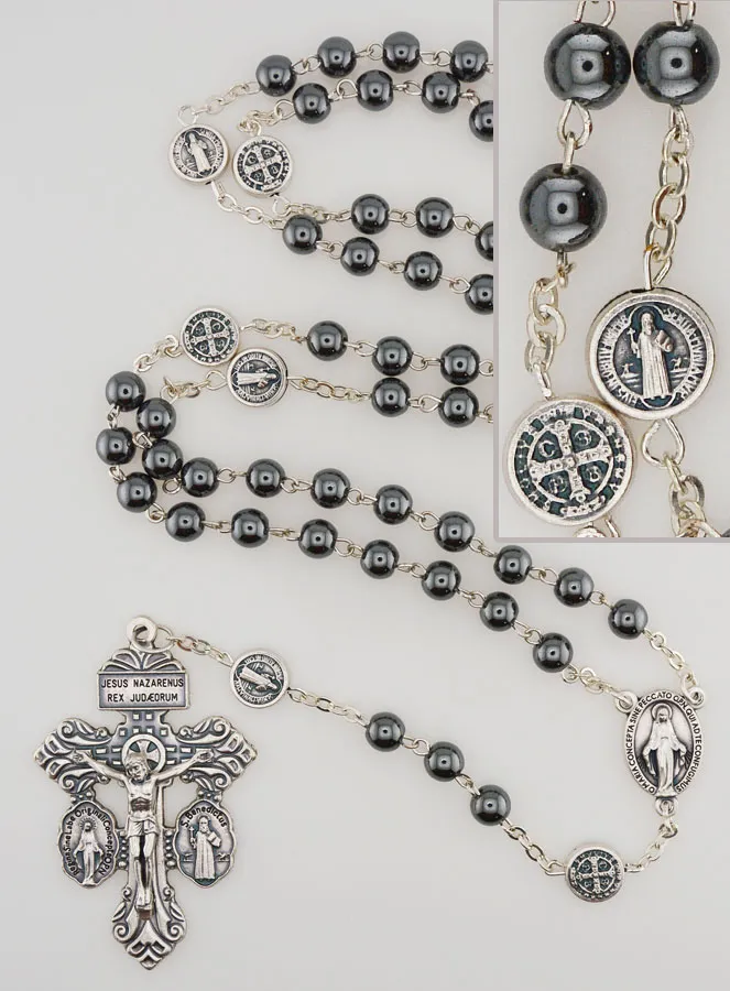 Rozenkrans van Vergeving - Heilige Benedictus en Wonderdadige Medaille (pic 1)